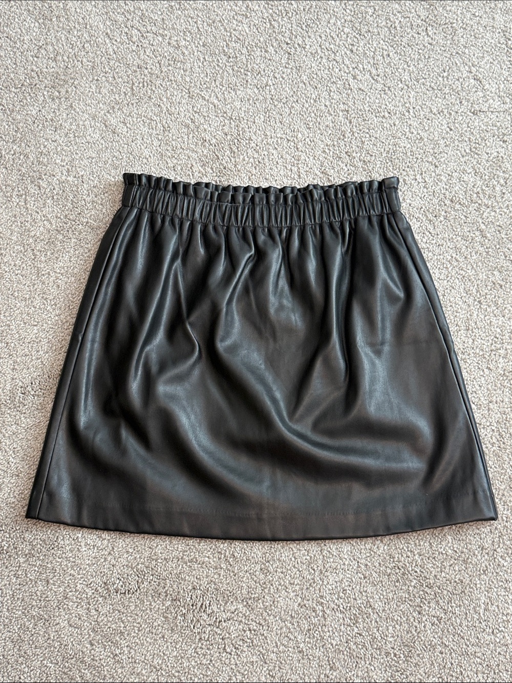 LOFT Faux Leather Waist Mini Skirt